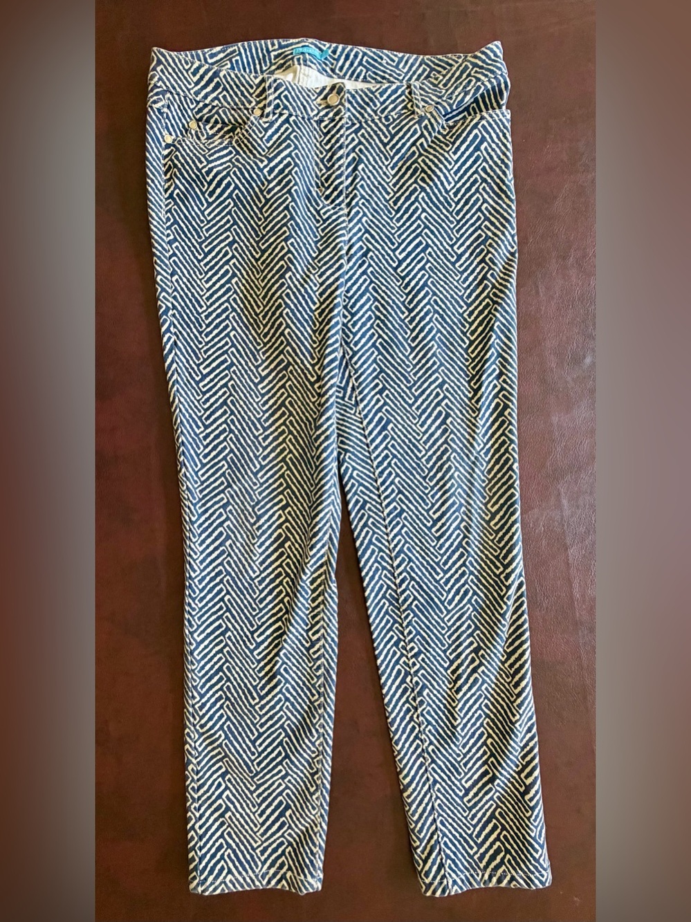 J. McLaughlin Herringbone pants, size 10.